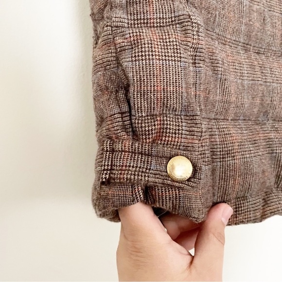 Vintage Y2K Juicy Couture Brown Plaid Quilted Puffer Vest Size P XS - Picture 6 of 12